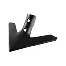 Soc triangulaire 250 x 45 mm adaptable - Blacksteel©