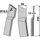 Rotorzinken,  Rechts 250 x 60 Howard Nachbau