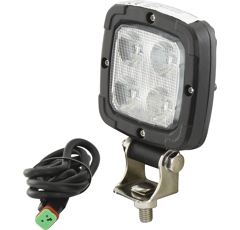 Phare de travail Carré 4 LED 10-80V 20W 1800 lumens 