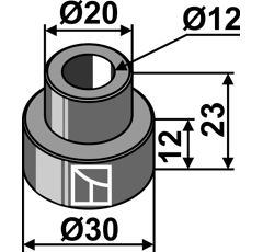 Messerbuchse 23x12 für Häcksler IRUS – Nachbau  