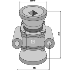 Roulement conique à billes complet Ø 510 mm adaptable