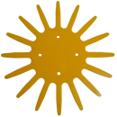 Etoile plastique pour bineuse à doigts Ø 370 mm moyenne - KULT