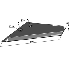 Aileron gauche 0200110562 adaptable - BlackSteel©