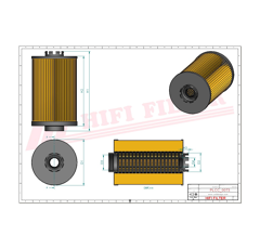 Filtre à gasoil adaptable HIFI FILTER SN70186
