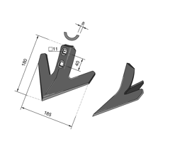 Soc patte d'oie KONGSKILDE 101155559 adaptable
