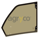 Vitre de porte superieure gauche - plate - non teintee pour téléscopique MERLO 108003 adaptable