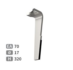Dent de herse rotative Droite plaquettes carbure RABEWERK 8423.18.01 adaptable