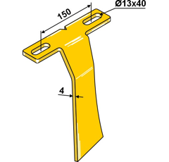 Racloir pour support à disque avant adaptable