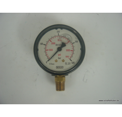 Manometer, 0 - 400 bar, G 1/4" unten,Ø 63 mm 1450086001400