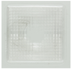 Cabochonc carré transparent pour feu arrière - HELLA adaptable