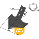 Soc triangulaire pour cultivateur VADERSTAD 212385 adaptable - Blacksteel©