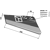 Aileron droite 250 - 9,5 mm adaptable - BlackSteel©
