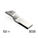 Lame rotalabour Droite carbure, fixation 1 trou HOWARD 653828V adaptable