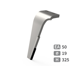 Dent de herse rotative Gauche plaquettes carbure KVERNELAND MAE040146 adaptable