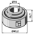 Roulement XG204PY3 pour HORSCH 00310104 adaptable - Blacksteel©
