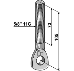 Augenschraube 5/8'' 11G