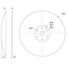 Disque lisse Ø410x4 mm pour semoir AMAZONE 961301 adaptable