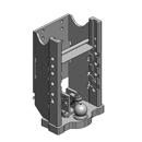 Lagerbock HVLB, Kugel 80W= 330 S32, Schlüter Compact, Super, Schwarz    