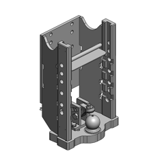Lagerbock HVLB, Kugel 80W= 330 S32, Schlüter Compact, Super, Schwarz    