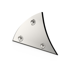 Étrave Droite 3 trous avec plaquettes carbure LEMKEN 3451000/1002 adaptable