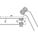 Dent de fenaison blanc pour faneuse PÖTTINGER 436,145 adaptable - BlackSteel©
