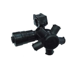 Porte buse Pentajet gauche avec anti-goutte à air Viton ø25 perçage 10 mm | HARDI-EVRARD