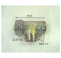 Raccord te pour téléscopique MANITOU 228744 adaptable