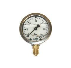 Manometer glyzeringefüllt1/4"einschraub Gewinde unten GL63060U ValCon