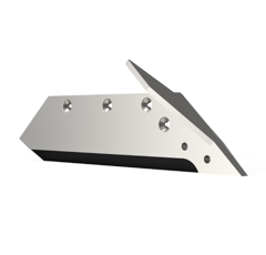 Soc carbure Droit à pointe boulonnée 16" avec aileron pour charrue KUHN HUARD 580886 adaptable