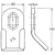 Fléau Y 40 x 99 mm pour broyeur FG 102105405 adaptable