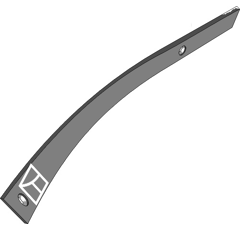 Lame claire-voie gauche pour charrue LEMKEN 3444131 adaptable - Blacksteel©
