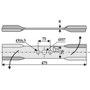 Couteau gauche pour faucheur 475mm ILMER adaptable - Blacksteel©