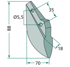Clavette pour soc pour semoir HASSIA 31785 adaptable 