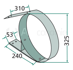 Racleur pour autochargeuse BERGMANN 154027 adaptable
