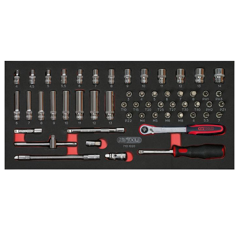 Composition d'outils 2 tiroirs pour servante 114 pièces | KS TOOLS