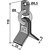 Fléau 110 x 35 x 5 mm pour broyeur MULAG TM60-04-0131 adaptable