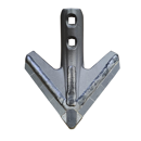 Aileron de déchaumeur avec renfort acier, plaquettes carbure et rechargement HORSCH 60034843 adaptable