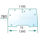Pare-brise pour machine agricole CASE IH 255024A1 adaptable