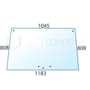 Pare-brise pour machine agricole CASE IH 1284623C1 adaptable