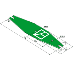 Ressorts à lame 700 mm pour charrue KVERNELAND 57068 adaptable