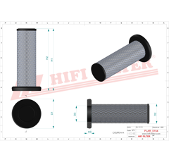 Filtre à air sécurité adaptable HIFI FILTER SA16514