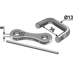Raccord Ø 13 mm pour chaîne à épandeur adaptable