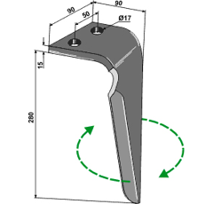 Kreiseleggenzinken - rechts  RH136R RH  Sicma