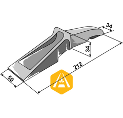 Baggerzahn für Lader LEHNHOFF 400F Nachbau  