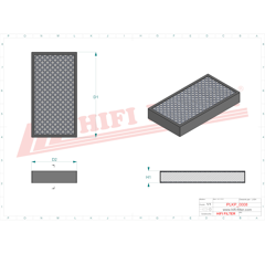 Filtro de aire HIFI FILTER SC70062 Adaptable