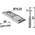 Couteau rotatif droit pour faucheuse KUHN 56151100 adaptable - Blacksteel©