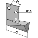 Schar für Gülle-Injektor 70 mm für Rotalabour – Nachbau