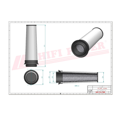 Filtre à air sécurité adaptable HIFI FILTER SA16285