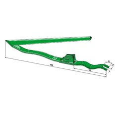 Releveur d'épis pour JOHN DEERE AXE23480 adaptable