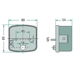 Frontleuchte HELLA links für Traktor CASE IH 3226119R1 Nachbau